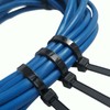 8 inch Cable Ties, 4.8mm x 200mm, 100 Pack Black