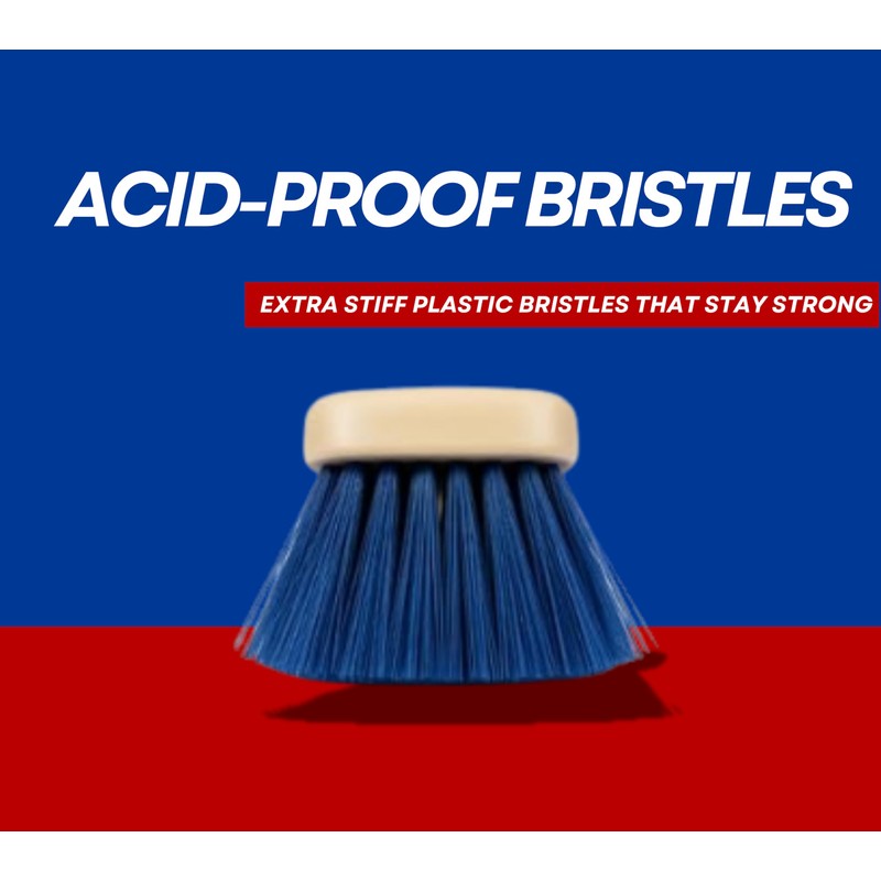 Bon Acid Proof Gong Brush Extra Stiff Plastic Bristles with