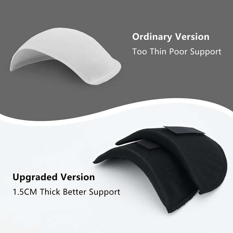 FYHJNC 2 Pair Shoulder Pads, 1.5cm Removable Sponge Shoulder Pads