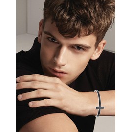 POIUY S925 Sterling Silver Cross Bracelet for Women Men Cross Bracelet Religious Cuff Bangle Faith Protect Christian Gifts Jewelry Birthday Christmas Gifts for Her Him Mom Wife