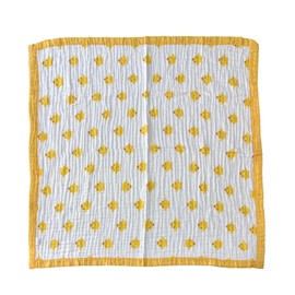 Generic Soft & Breathable 6-Layer Cotton Muslin Blanket Set for Your Little One – Perfect for Swaddling, Nursing, and Snuggling (Yellow)