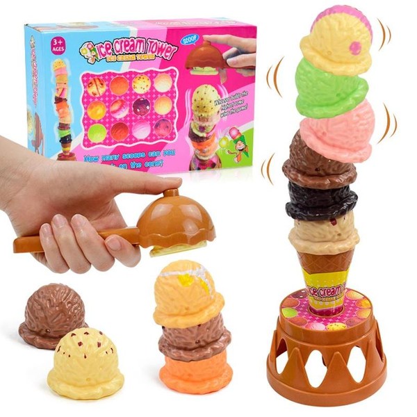 Ice Cream Design Stacking Toy, Baby Toys, 1 Box Christmas Ice