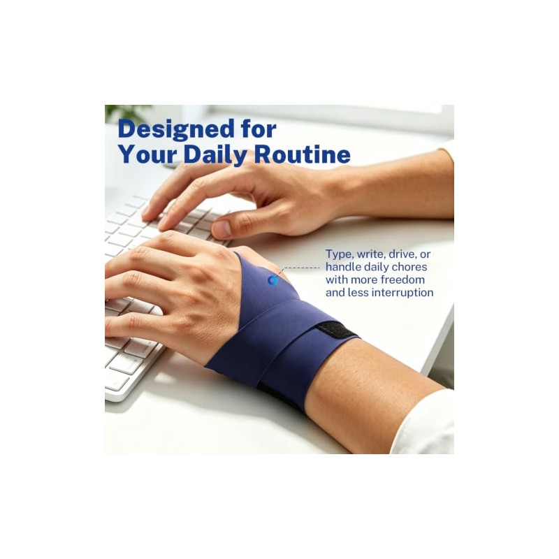 Fitomo Breathable Wrist Support Strap for Mild Carpal Tunnel All