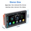 YuanTing Double 2Din Car Stereo Radio 7" screen Player Bluetooth