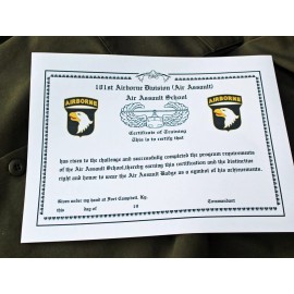 C14 101 Airborne Division Air Assault Course - great airborne cert