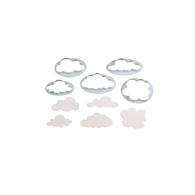 1 FMM Clouds Plastic Cookie Cutter Set