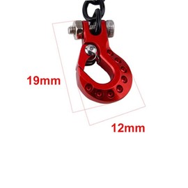 KEEDA RC Tow Chain Pendant Hook Decorative Accessory for 1:10 RC Rock Crawler Axial SCX10 Traxxas TRX4 Wraith D90 Tamiya CC01 Redcat (Blue)