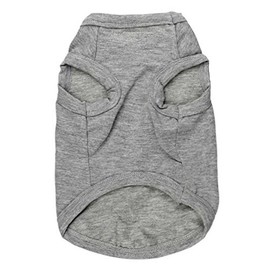 DroolingDog Small Dog Clothes Pet T-Shirt I Love My Daddy Puppy Apparel for Small Dogs, Small, Grey