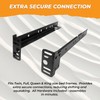 Kings Brand Furniture Bed Frame Footboard Extension Brackets Set of