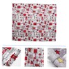 SAFIGLE Vinyl Christmas Tablecloth Square Xmas Decor Holiday Table Cover
