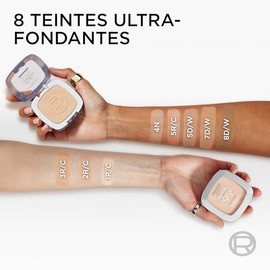 L'Oreal Paris, True Match Polvo Compacto, Cobertura Ligera Con Acabado Natural Radiante E Hidratante Con Ácido Hialurónico, Textura Sedosa Y Fácil De 