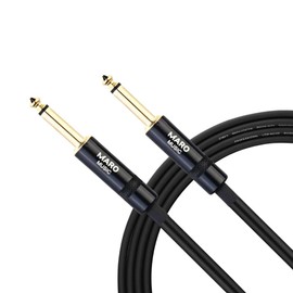 Maro 6.35mm TRS to 6.35mm TRS Guitar Cable, 1/4 Straight to Straight Instrument Cable for Electric Guitar, Bass Guitar, Electric Mandolin, Pro Audio, 10FT