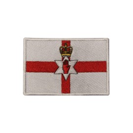 Northern Ireland Country Flag Logo Patch Embroidered Applique Nothern Ireland Country Flag Patch Iron On Patch Sew On Patch Emblem