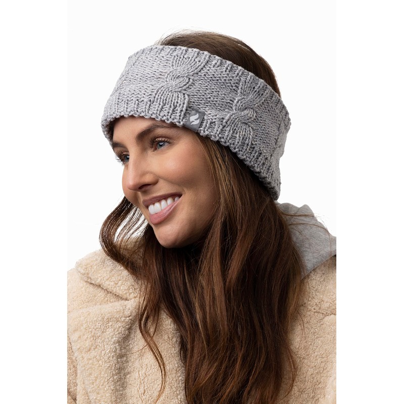 Heat Holders - Ladies Thick Cable Knitted Fleece Lined Thermal