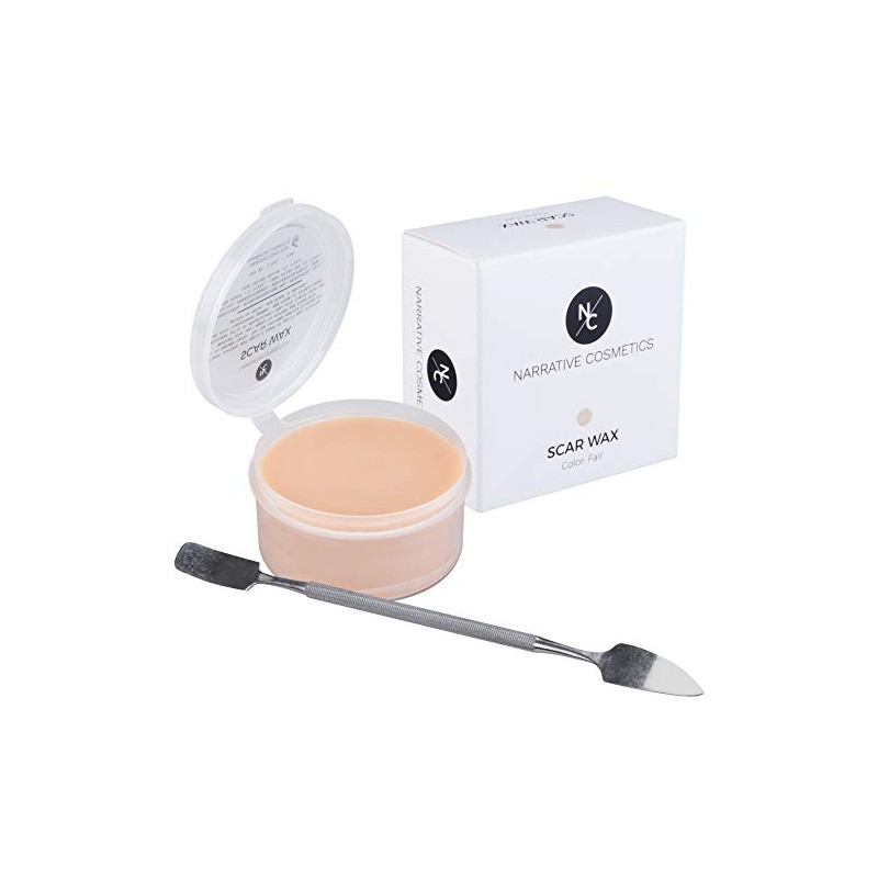 Narrative Cosmetics Cera para Modelar Cicatrices con Espátula de Doble