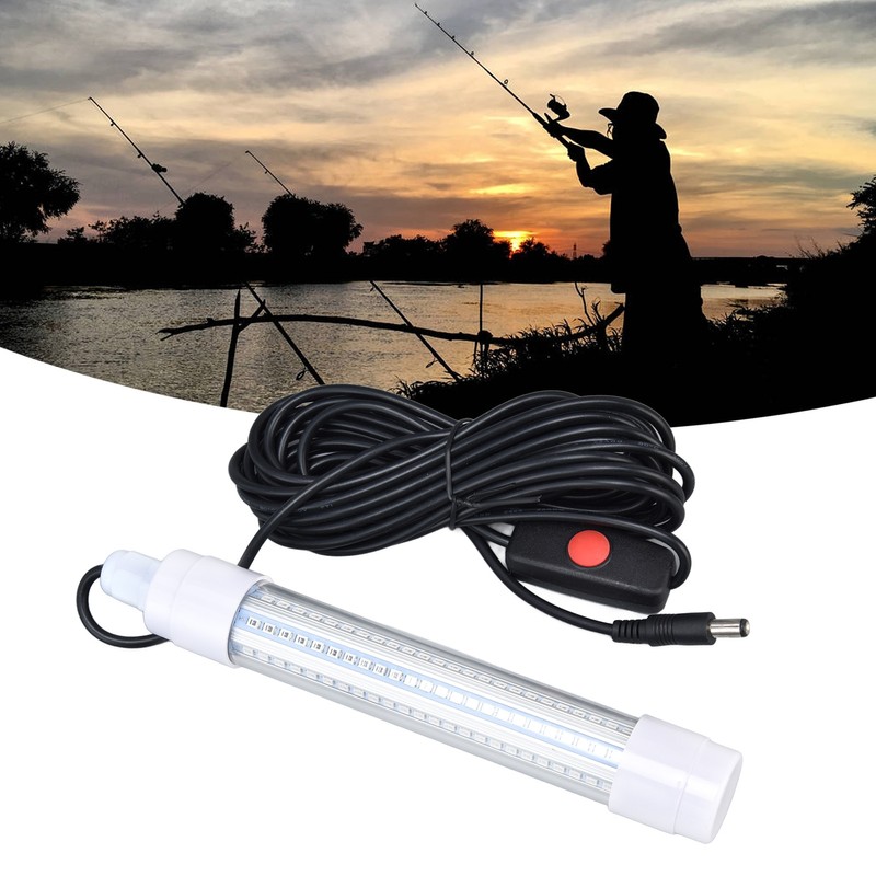 Submersible Fishing Light 16W AC12‑36V 1300lm LED Night Fishing Lure