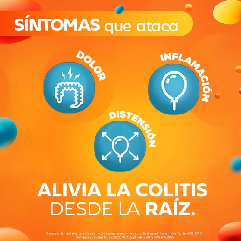 Sinuberase Probióticos Bacillus Coagulans Millón Ufc Comprimidos Alivia Síntomas Colitis