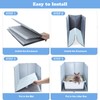 Cat Litter Box Enclosure with Splash Guard & Anti-Leak Design