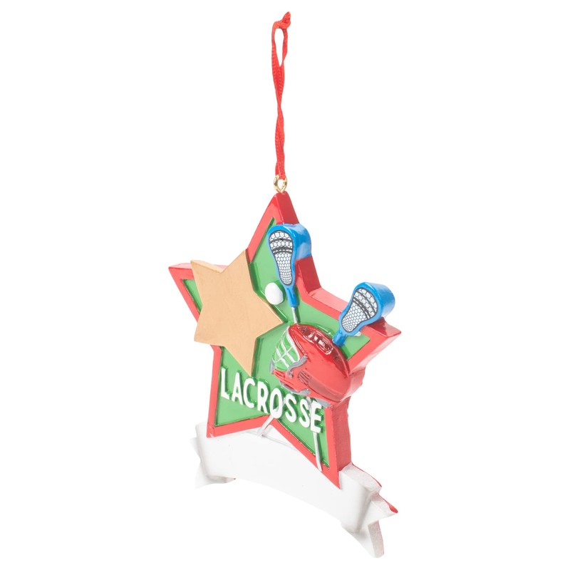 Lacrosse Star Christmas Tree Ornament A2116
