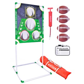 GoSports Red Zone Challenge Football Toss Game - Includes Target, 4 Footballs, Scoreboard and Case