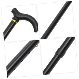 SOESFOUFU Telescoping Pole Walking Stick Hiking Sticks Collapsible Hiking Adjustable Height Cane Four-Foot Skid-Proof Cane Adjustable Walking Cane Retractable Household Travel Handle