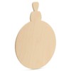 Wooden Ornaments Unfinished, Wood Ornaments for Crafts, 6 Inch, Pack