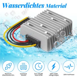 DC 8V-40V to 12V 5A 60W Voltage Converter Automatic Step Up Down Voltage Regulator Converter Waterproof DC-DC 12V Voltage Stabiliser Voltage Limiter for Fan Motor