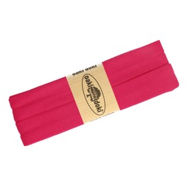 Bias Binding Jersey 3 m Width 20 mm Oaki Doki Tricot de Luxe Edging Tape Elastic Over 80 Colours, Colour: Magenta