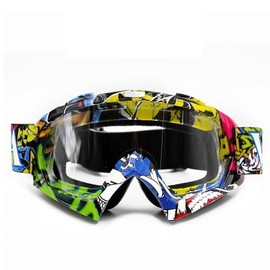 Motorcycle Motocross Goggles - Ski Snowboard Goggles Anti Dust Scratch O3 Lens Clear