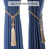 BEL AVENIR Curtain Tiebacks Hand-Woven Holdbacks Home Decorative Tassels Tiebacks