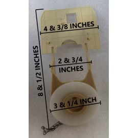 NUFLUSH Toto THU128, C863 3-inch Flapper with Silicone Seal and Counter Balance