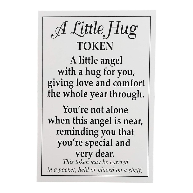 Ganz A Little Hug Angel Token Charm with Prayer Card
