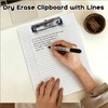 Lined Dry Erase Clipboards 9x12 Reusable Whiteboards for School Office