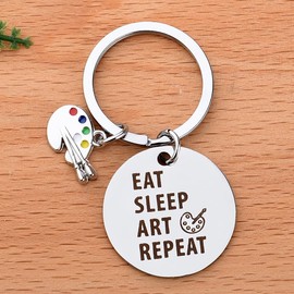 Art Gifts for Painter Artists Artist Birthday Gifts for Best Friend Art Related Gifts for Art Lovers Graduation Gifts for Students Teachers Art Gift Keychain for Men Women Painters Art Key Chain