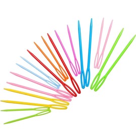 50Pcs Large-Eye Plastic Sewing Needles, Craft Plastic Embroidery Needle, Tapestry Needle for Hand Sewing Crochet, Embroidery Needles for Hand Craft DIY Crochet Projects