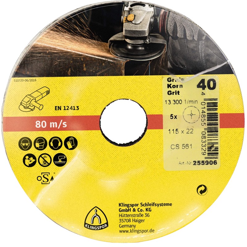 Klingspor CS 561 65708 100 x 16 mm Crisp Stripes