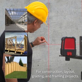 Kapro - 870 VHX Prolaser VIP - Cross Laser Level - Self-Leveling Laser - Features IP65 and 90° Cross Beam - 100’ Range - Red