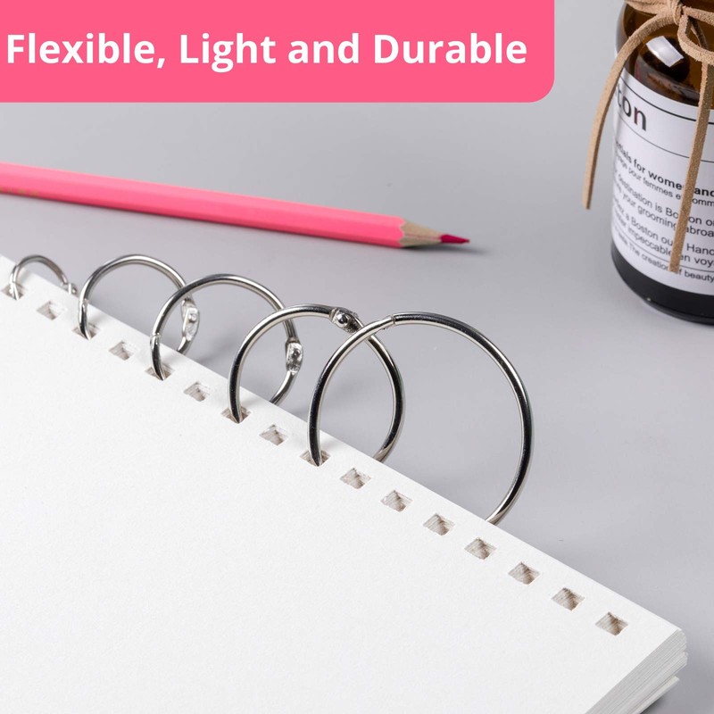 Mr. Pen- Binder Rings, Loose Leaf Binder Ring, 36pc, Assorted