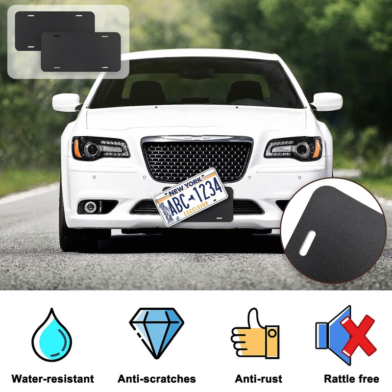 5 Pack License Plate Pad Anti Rattle, License Plate Shockproof