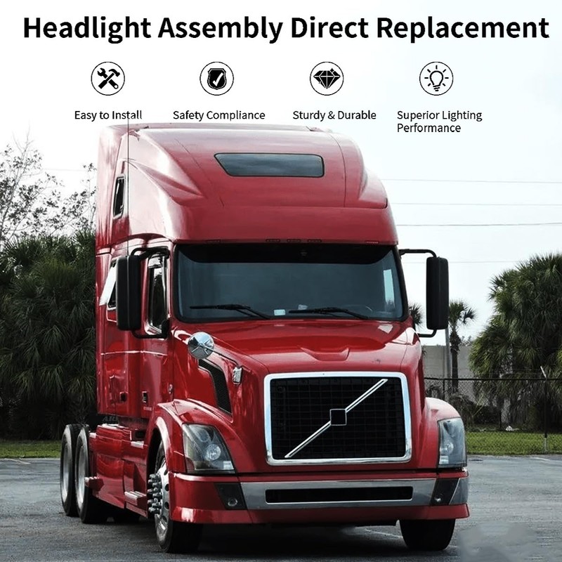 Unitedlu Led Fog Lights lamps Pair Set Compatible with Volvo