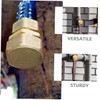 Abaodam 6Pcs Brass Blanking Nut Cap with Rubber Washers Leak