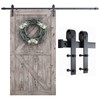 SMARTSTANDARD 8.2 FT Barn Door Hardware Kit -Sliding Barn Door