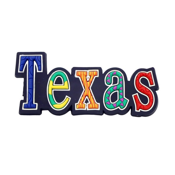 Texas Festive Multicolor Letters Fridge Souvenir Magnet