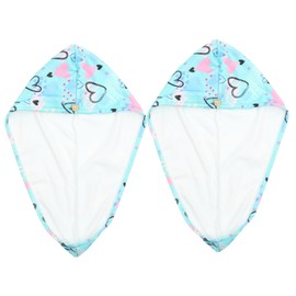 OHPHCALL 2pcs Microfiber Hair Dry Towels Ultra-Absorbent Fast Drying Hair Wraps Lightweight and Portable for Salon Home Use and All Types