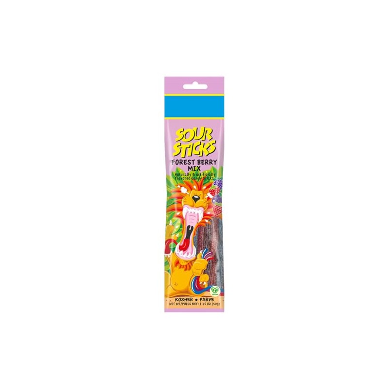 Snacktery Forest Berry Sour Straws - Assorted Sour Candy Mix