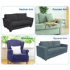 sourcing map 2pcs Stretch Armrest Covers for Chairs/Sofas, Couch Arm