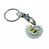JAM2DAY Trolley Token Keyring - £1 Coin (Bee Happy)