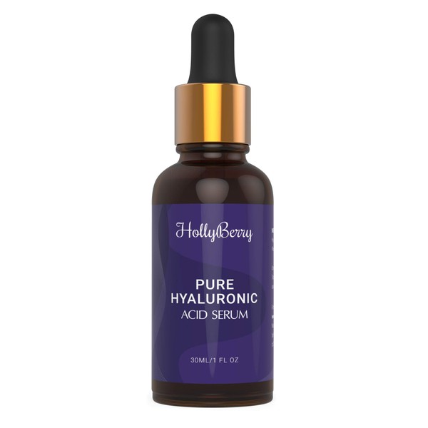 Pure Hyaluronic Acid Serum by Hollyberry for Professional Hydration Anti