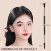 KINGMAS Eyebrow Brush Spoolie Professional Double-Ended Angled Eye Brow Brush