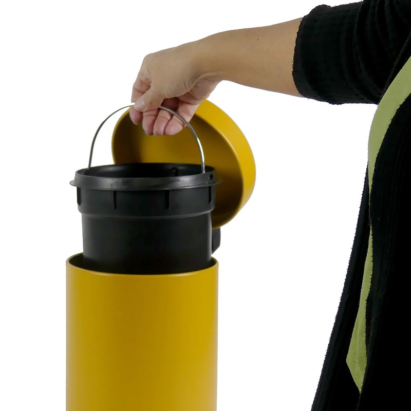 Kela Monaco 24285 Cosmetic Bin 3 Litre Metal Curry Yellow